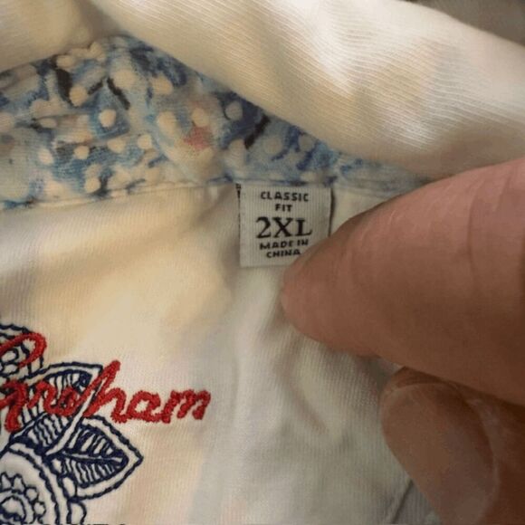 Robert Graham Men's Classic Fit Cotton Knowledge Wisdom Truth Polo White 2XL - Picture 7 of 9